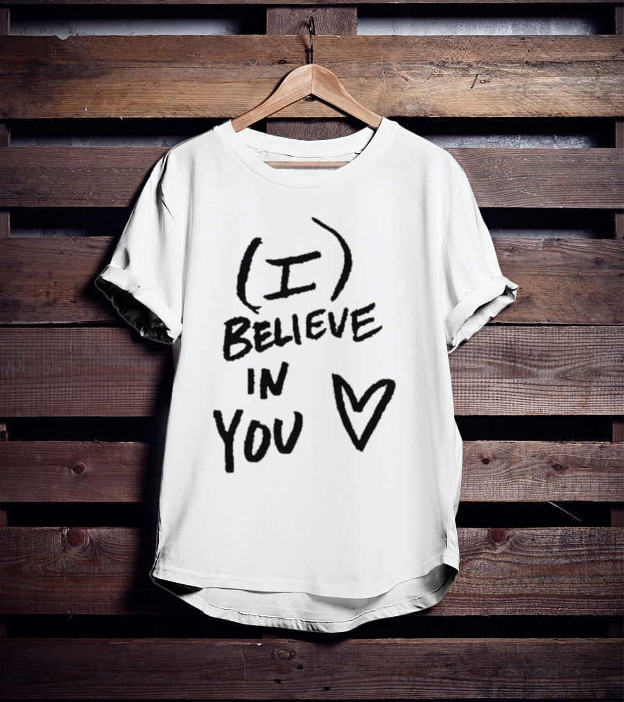I Believe In You Heart Design Dj Scheme T-Shirt