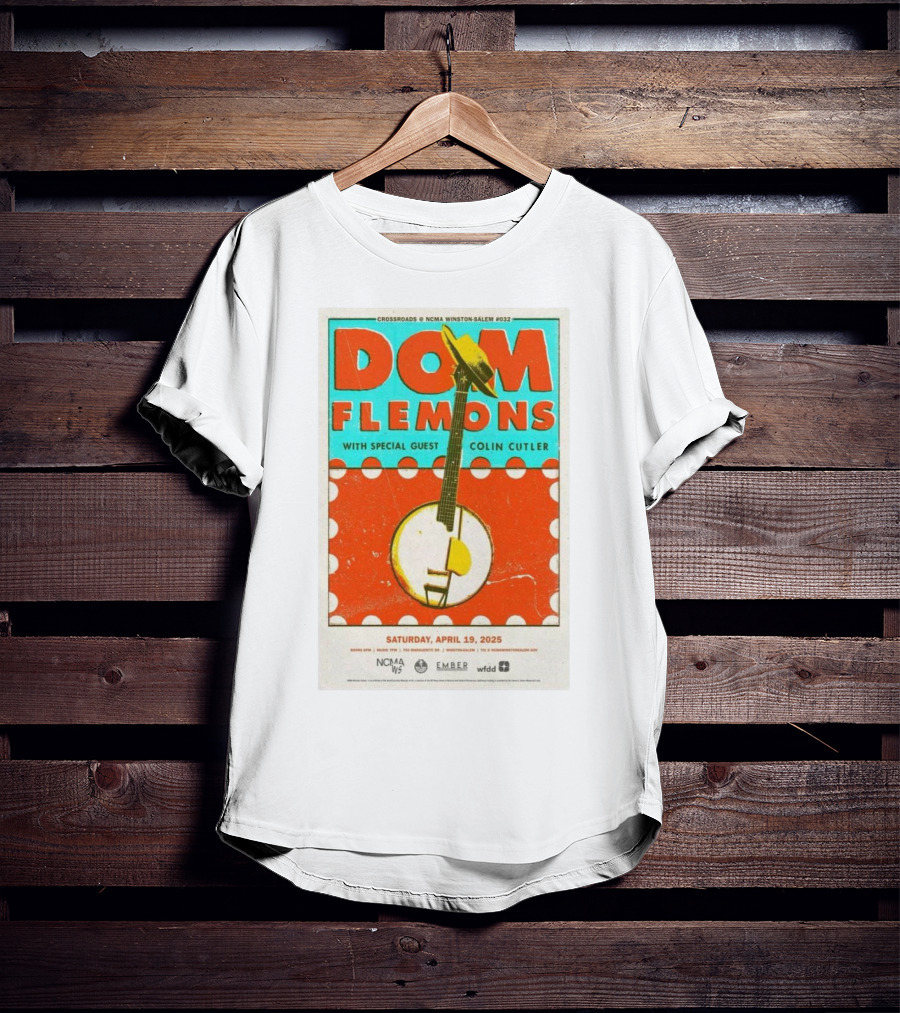 Dom Flemons With Special Guest Colin Cutler Crossroads NCMA Winston-Salem April 19 2025 T-Shirt