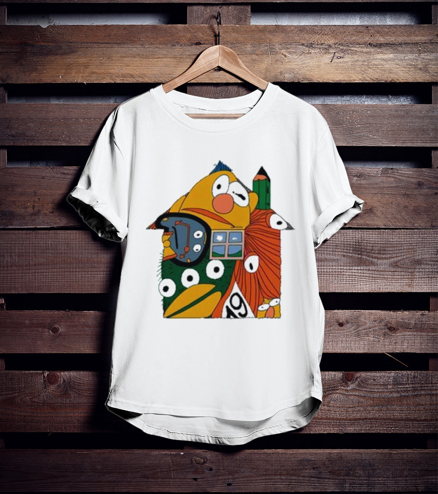 Don’t Hug Me I’m Scared And Pencil Characters T-Shirt