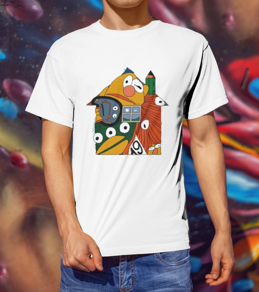 Don’t Hug Me I’m Scared And Pencil Characters T-Shirt