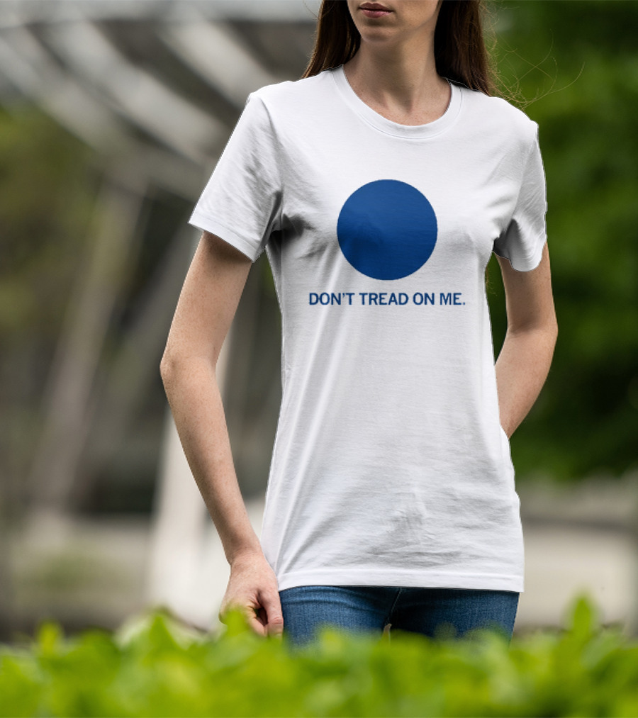 Don’t Tread On Me Blue Dot Circular Emblem T-Shirt