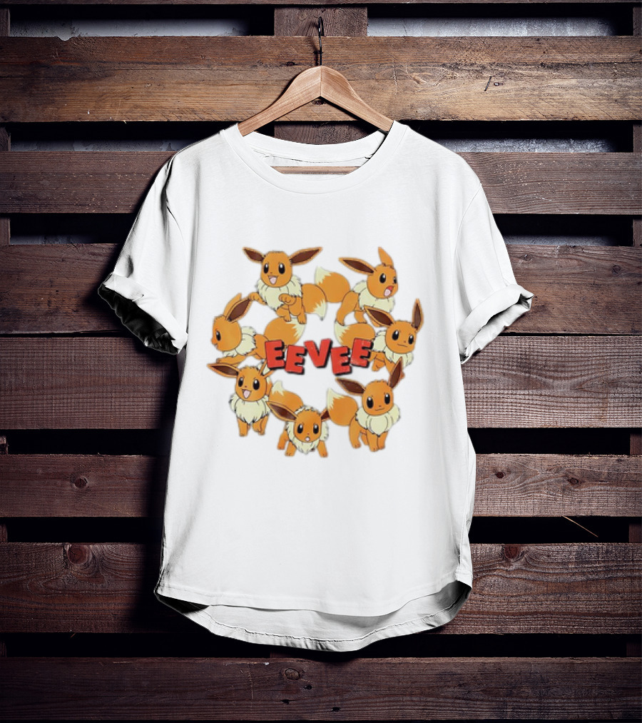 Eevee Pokemon Collage Cartoon Vintage Collection T-Shirt