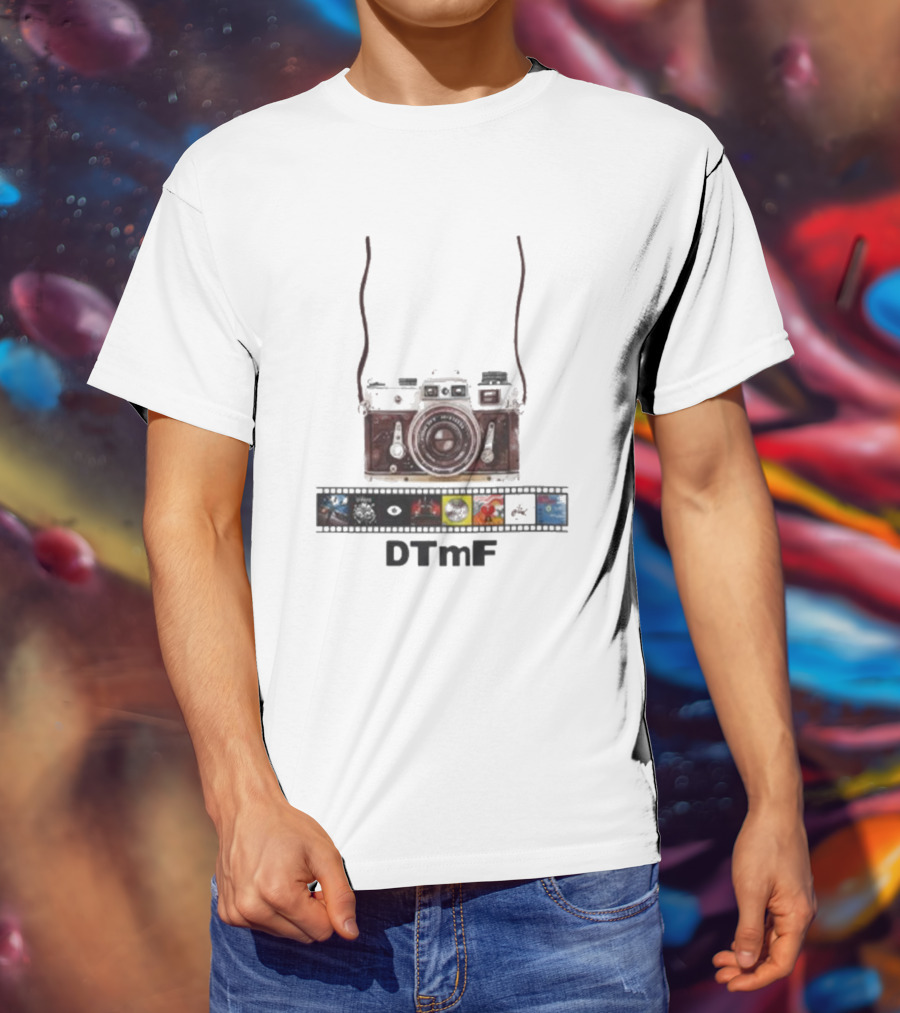 DTmF Camera Filmstrip Album 2025 Bad Bunny Signature T-Shirt