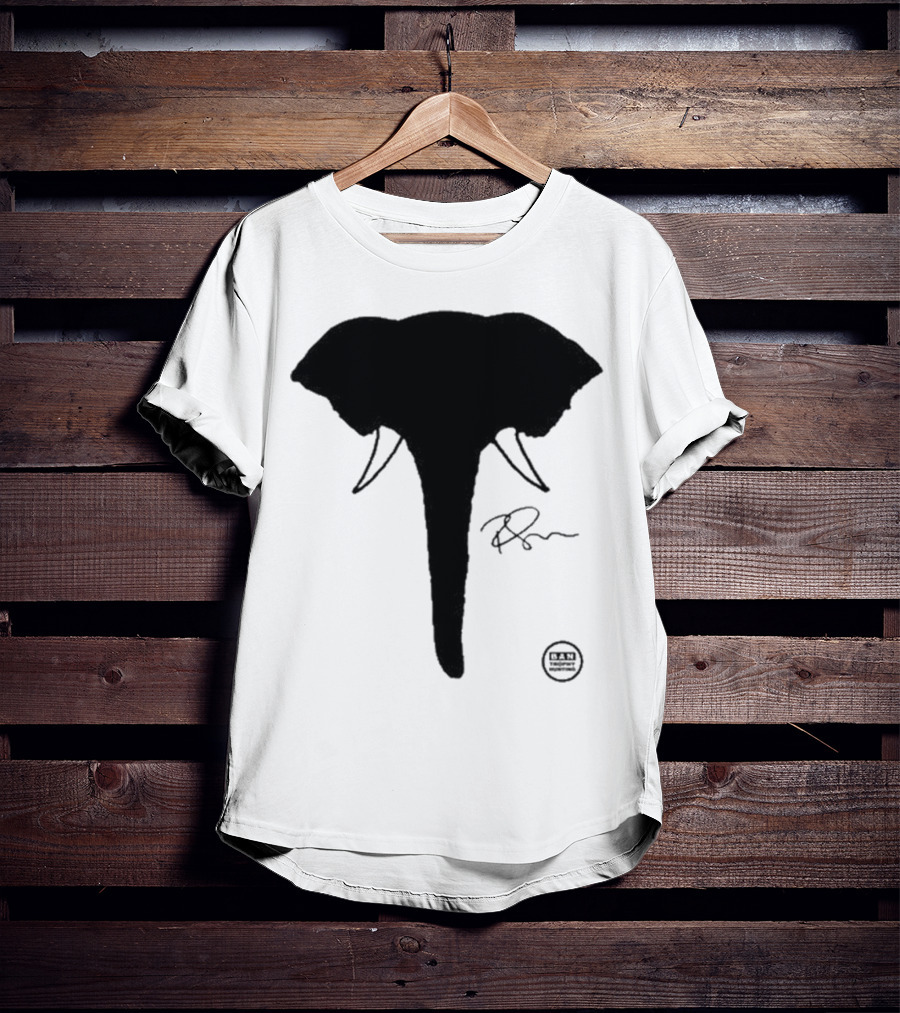 Ricky Gervais Elephant Silhouette T-Shirt