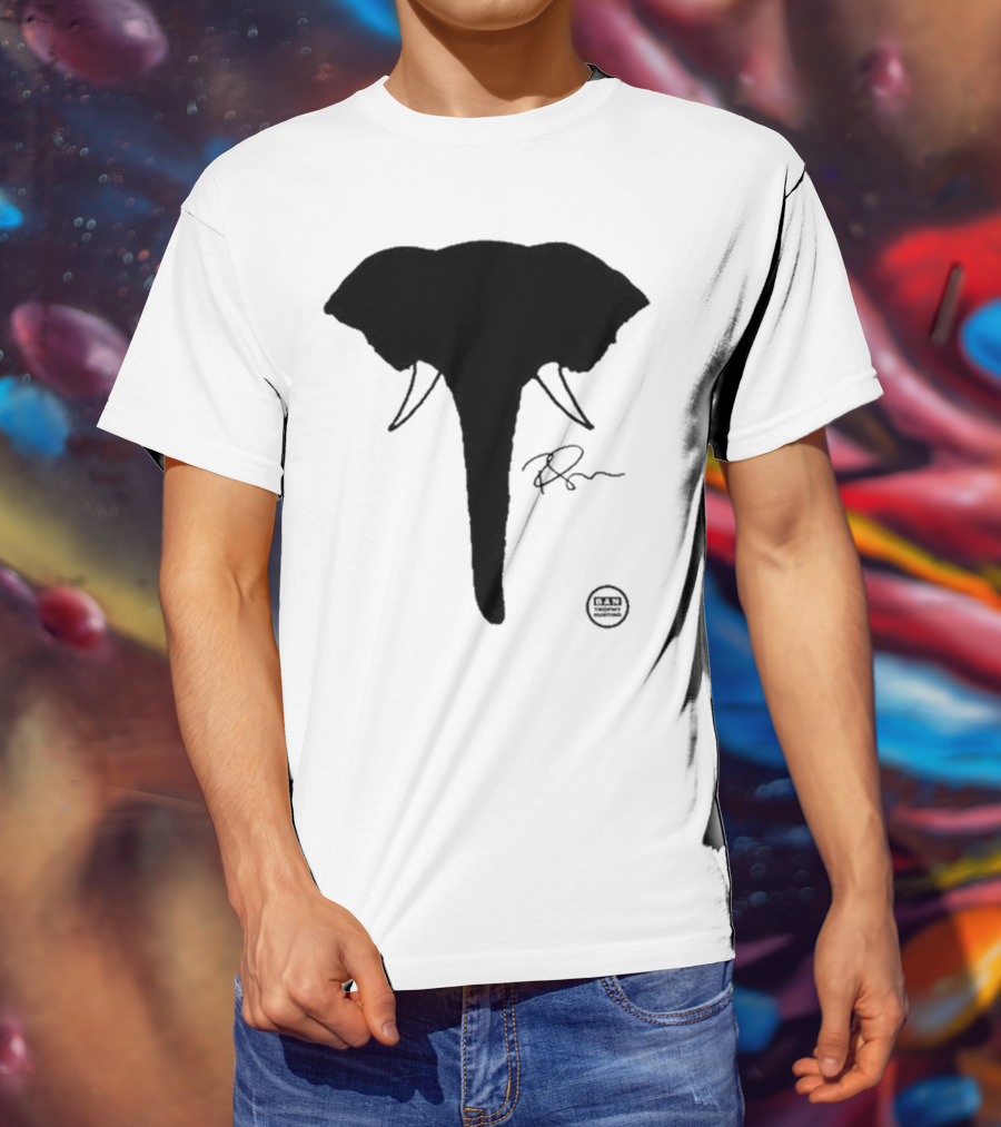 Ricky Gervais Elephant Silhouette T-Shirt