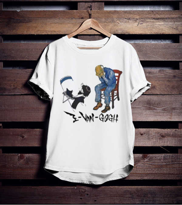 Evangogh Ikari Shinji And Gate Van Gogh Mashup T-Shirt