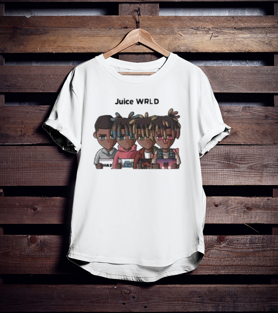 Juice WRLD Evolution Character Progression Holding Album Covers T-Shirt