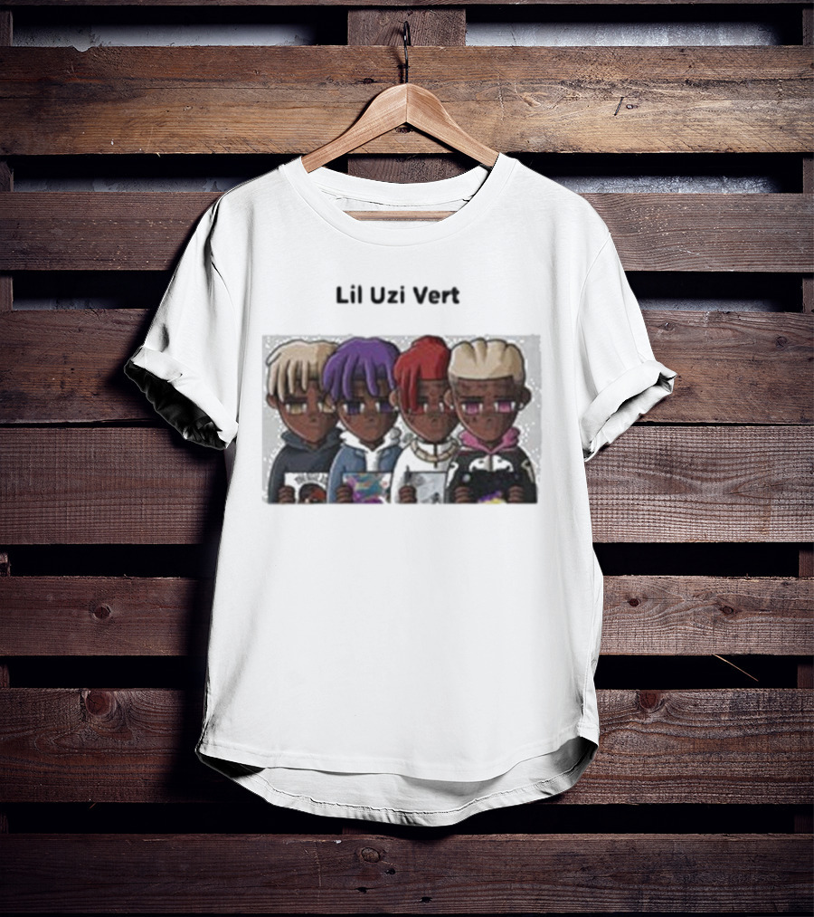 Lil Uzi Vert Evolution Cartoon Characters Holding Albums T-Shirt