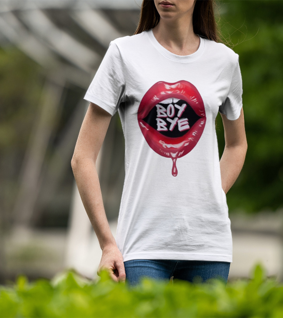 Fabulous Demps Boy Bye Red Lips Bold Style T-Shirt