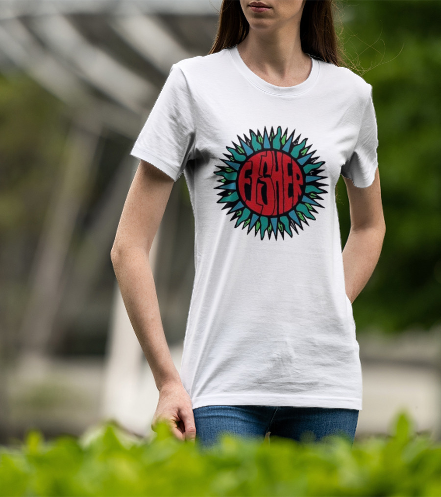 Fisher Sunburst Soak Up The Sun Colorful Vibes T-Shirt