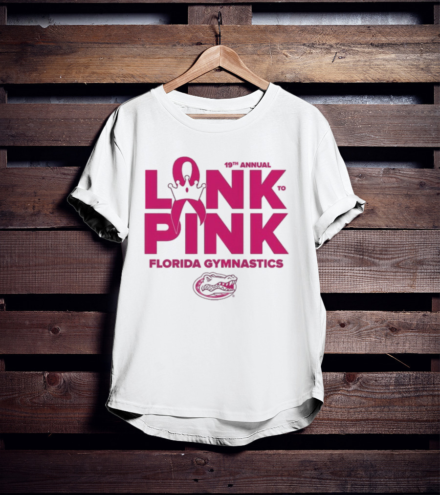 Florida Gators Gymnastics 17th Annual Link To Pink Breast Cancer Awareness Event T-Shirt