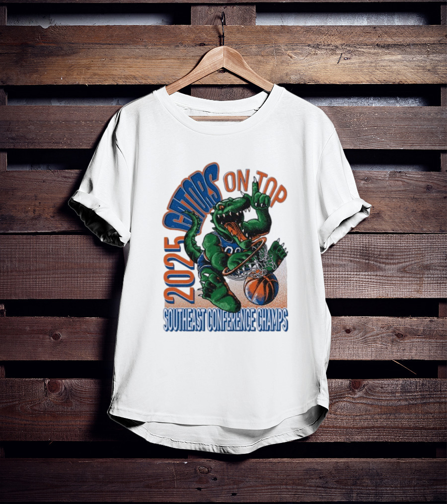 2025 Gators On Top Southeast Conference Champs T-Shirt