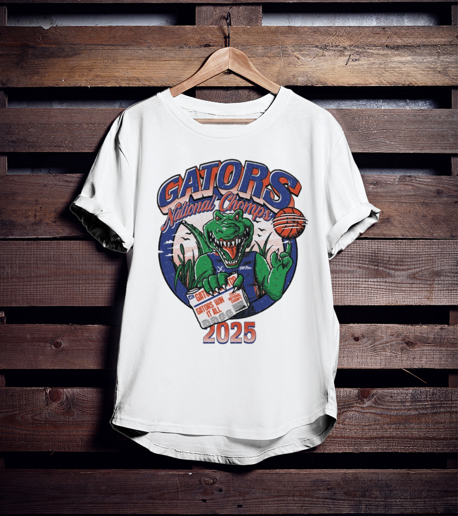 Gators National Champs 2025 Win It All Gators National Chomps T-Shirt