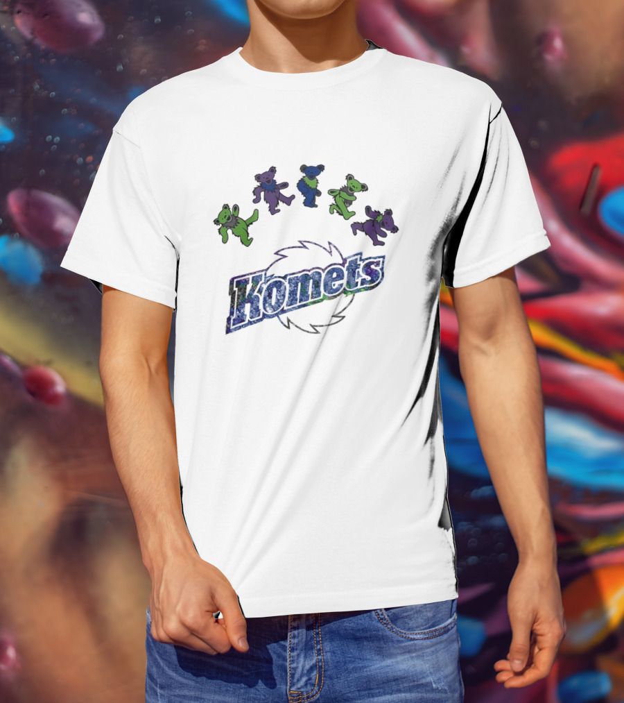 Fort Wayne Komets Grateful Dead Night 2025 Hockey Bears T-Shirt