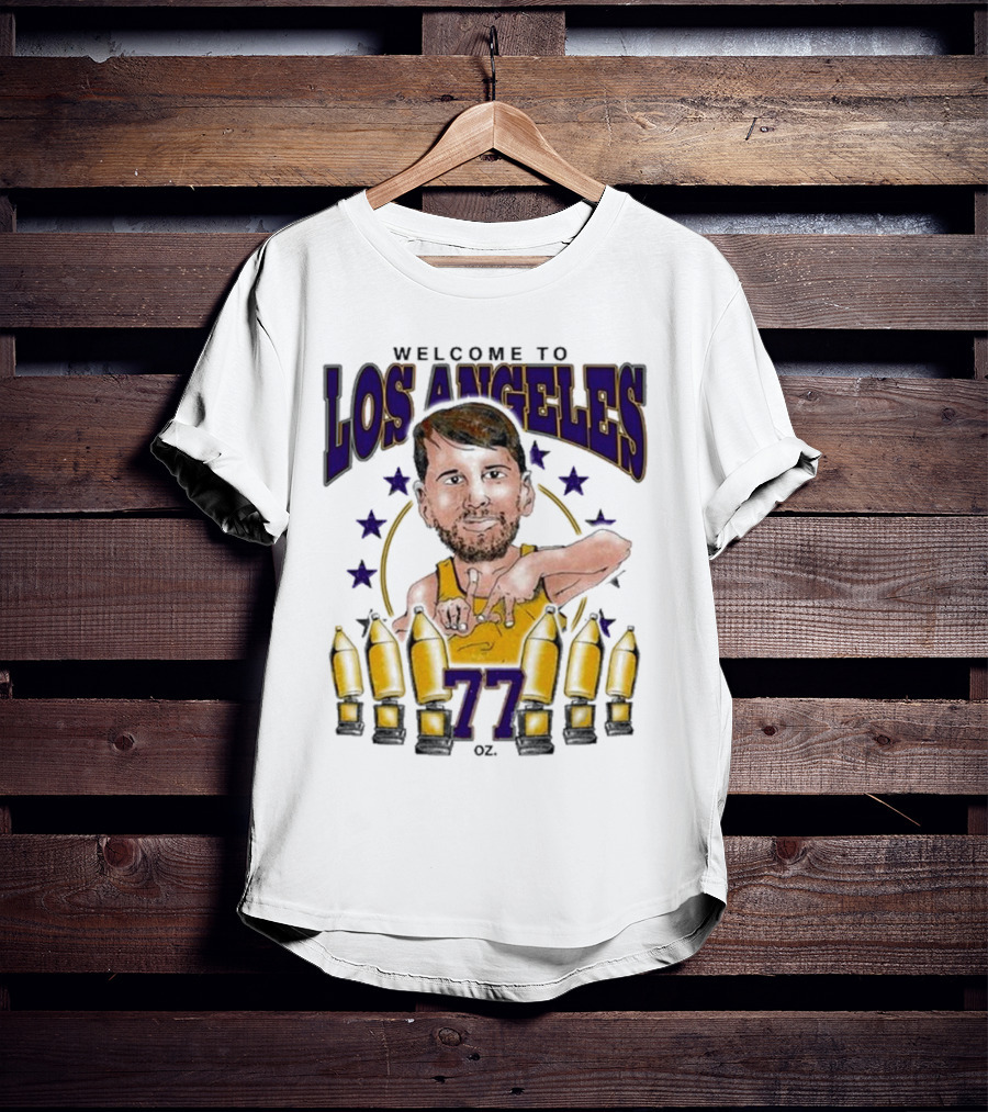 Los Angeles 77 Basketball Stars And Bottles T-Shirt