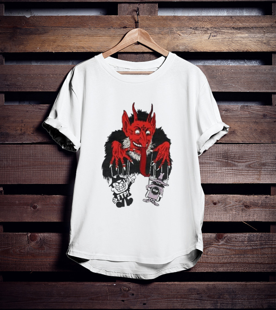 FTP Krampus Devil Puppet Master With FTP Characters T-Shirt