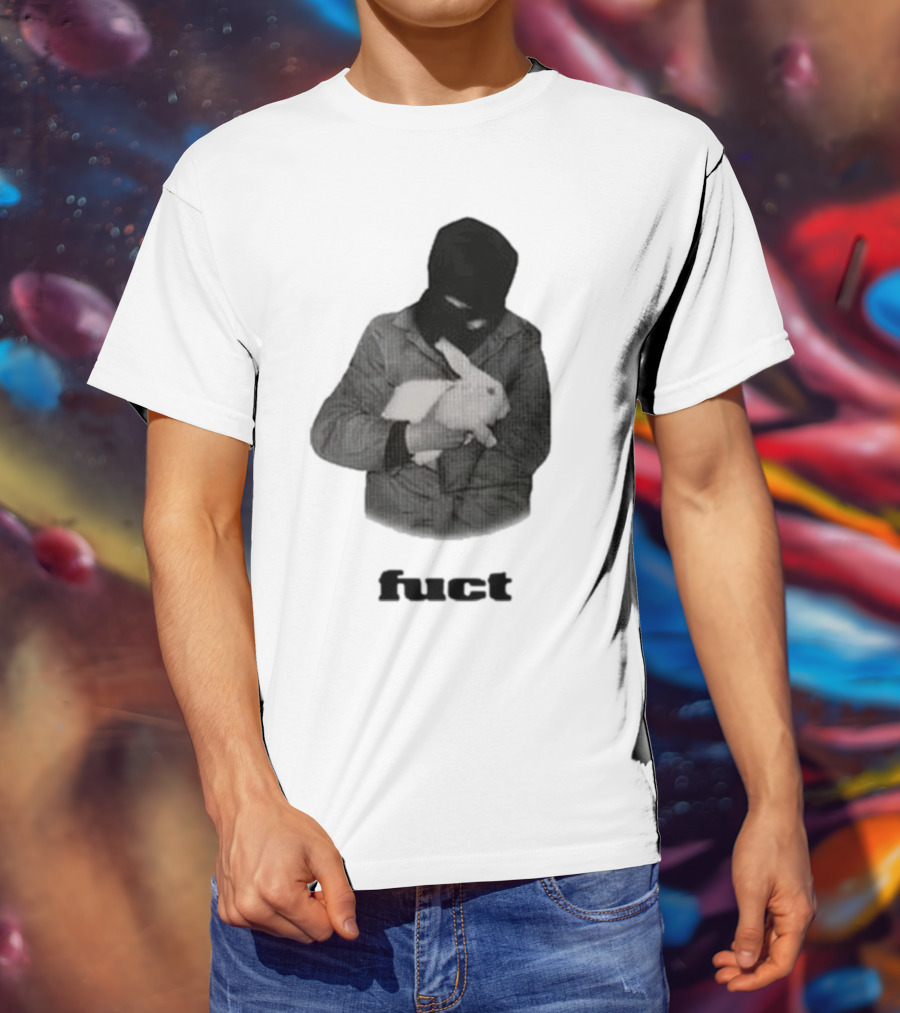 Fuct Robber Holding Rabbit Kill People Not Animals T-Shirt