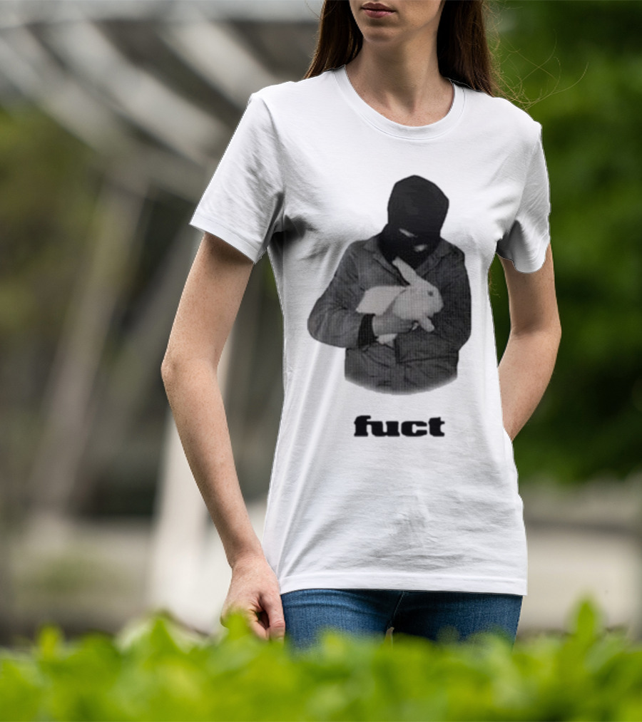 Fuct Robber Holding Rabbit Kill People Not Animals T-Shirt
