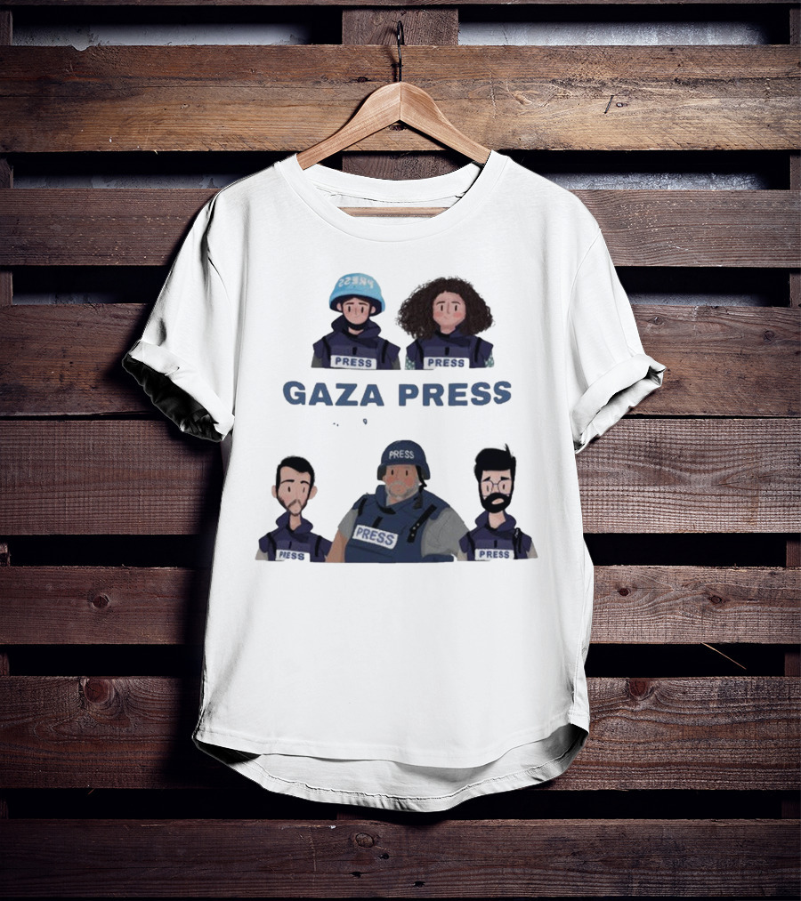 Gaza Press Heroes Cartoon Characters PRESS T-Shirt