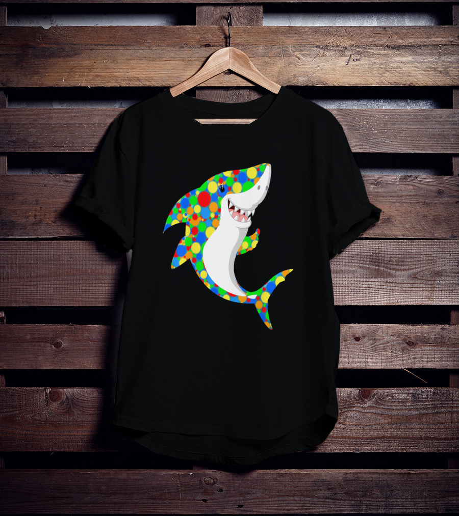 Polka Dot Shark Celebration For International Dot Day T-Shirt