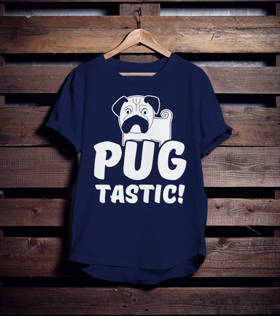 Pug Tastic Bold Cartoon Dog T-Shirt