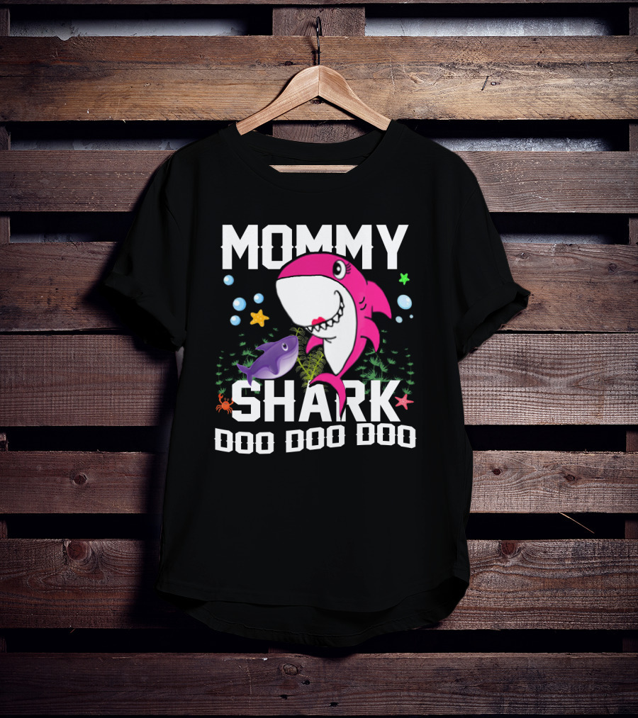 Mommy Shark Doo Doo Doo Mother Gramma Shark T-Shirt