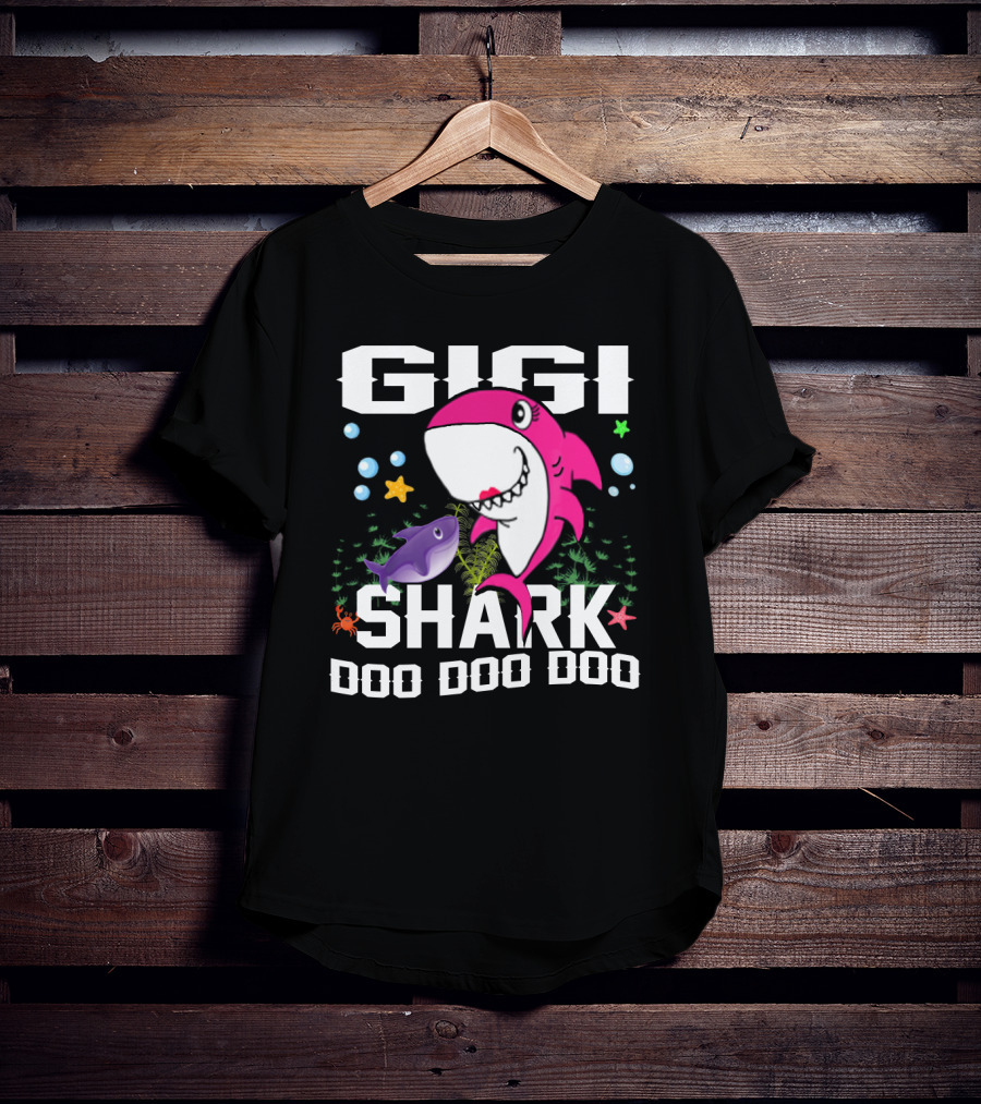 Gigi Shark Doo Doo Doo Mother Gramma Halloween T-Shirt
