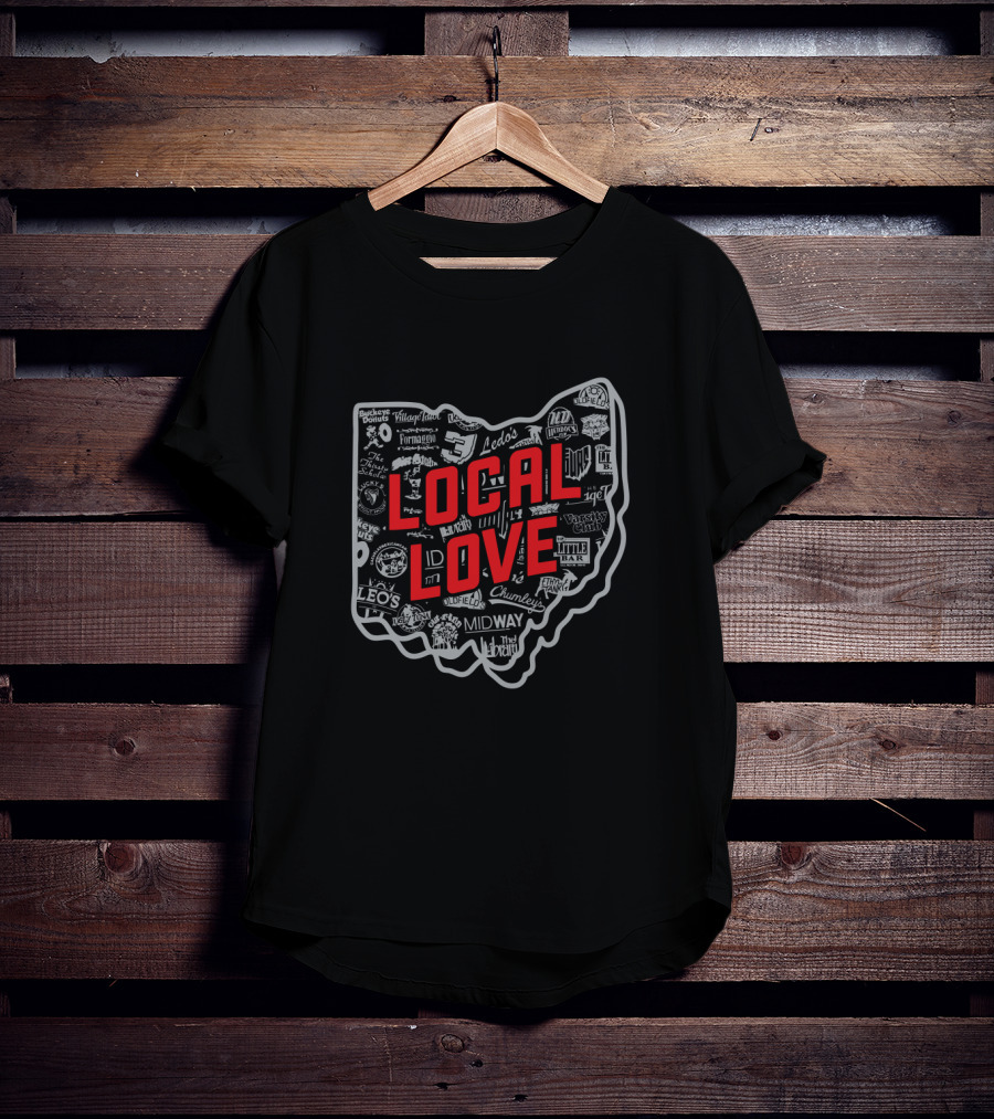 Local Love Ohio Iconic Places And Brands T-Shirt