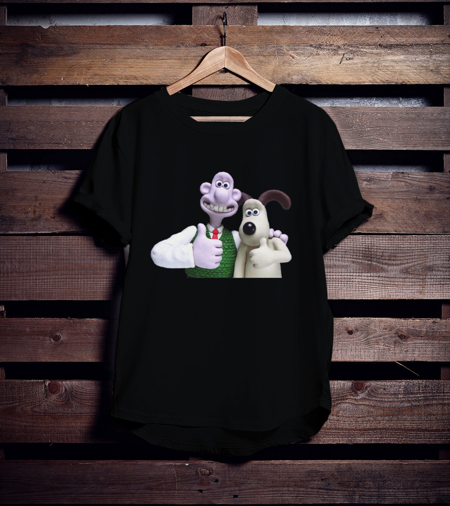 Wallace And Gromit Thumbs Up Duo T-Shirt