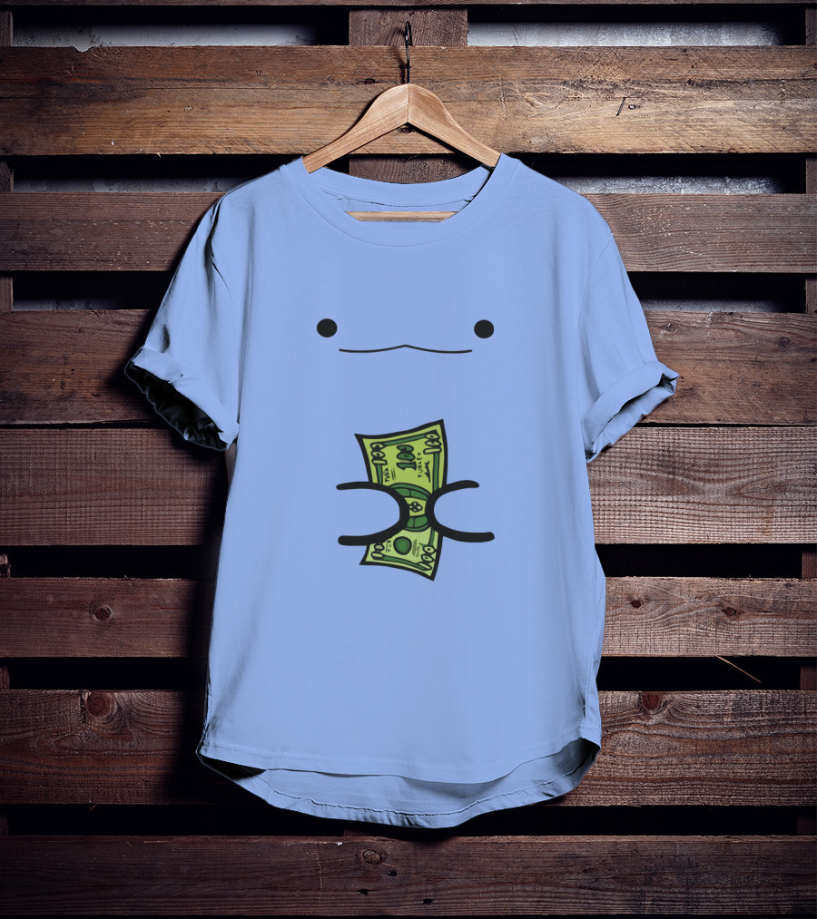 Turkey By ZHC Smiling Cartoon Creature Holding Money T-Shirt