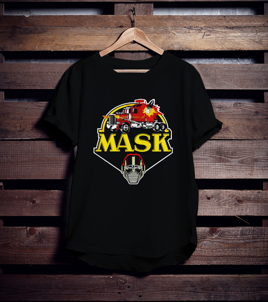 MASK Truck Explosion Face Mask T-Shirt