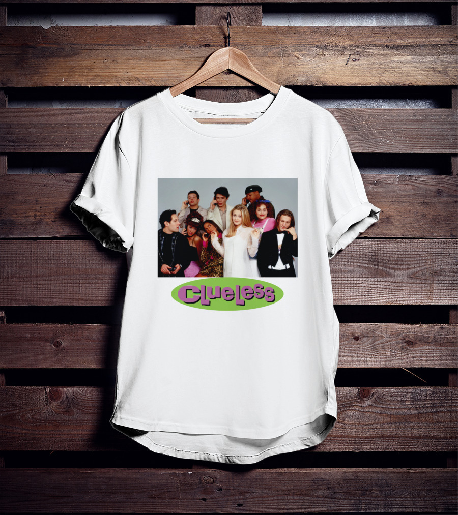 Clueless Cast Group Photo Paul Rudd Iconic 90s Movie Scene T-Shirt
