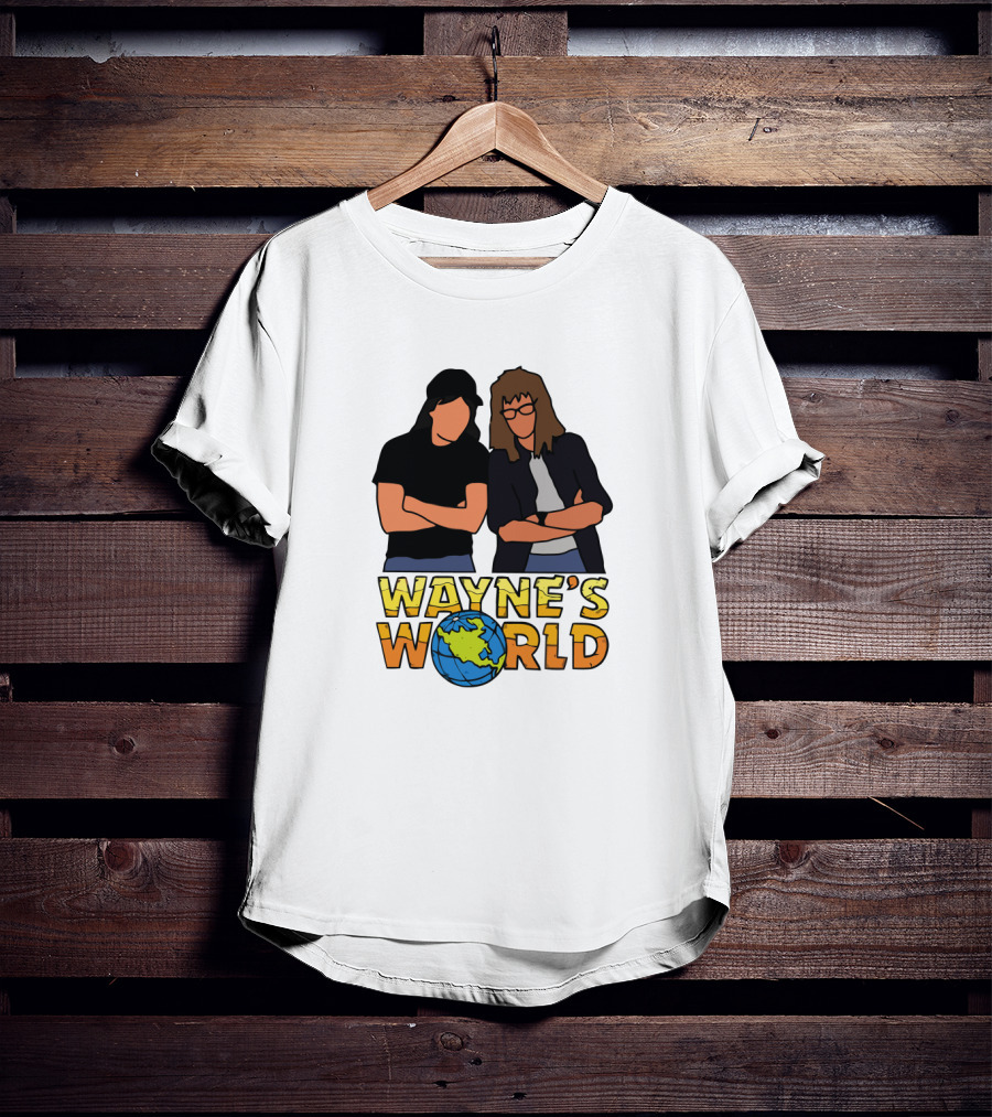 Wayne's World Duo With Earth T-Shirt