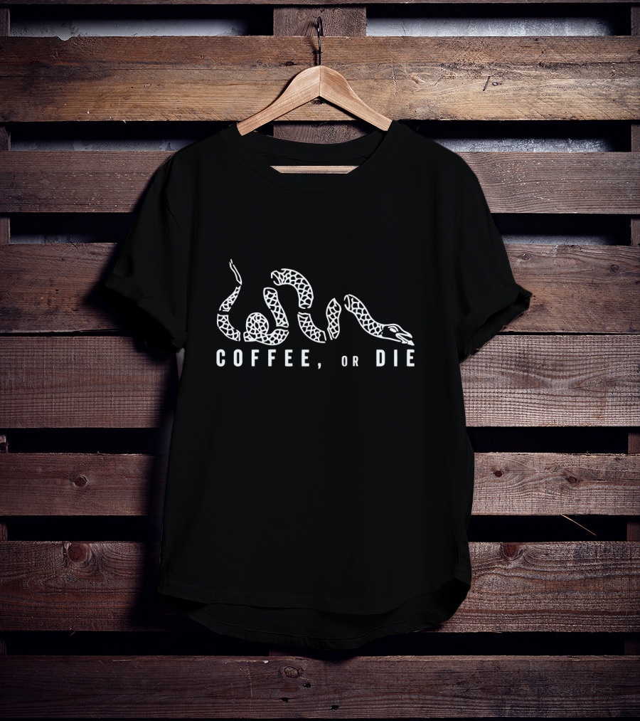 Coffee Or Die Snake T-Shirt