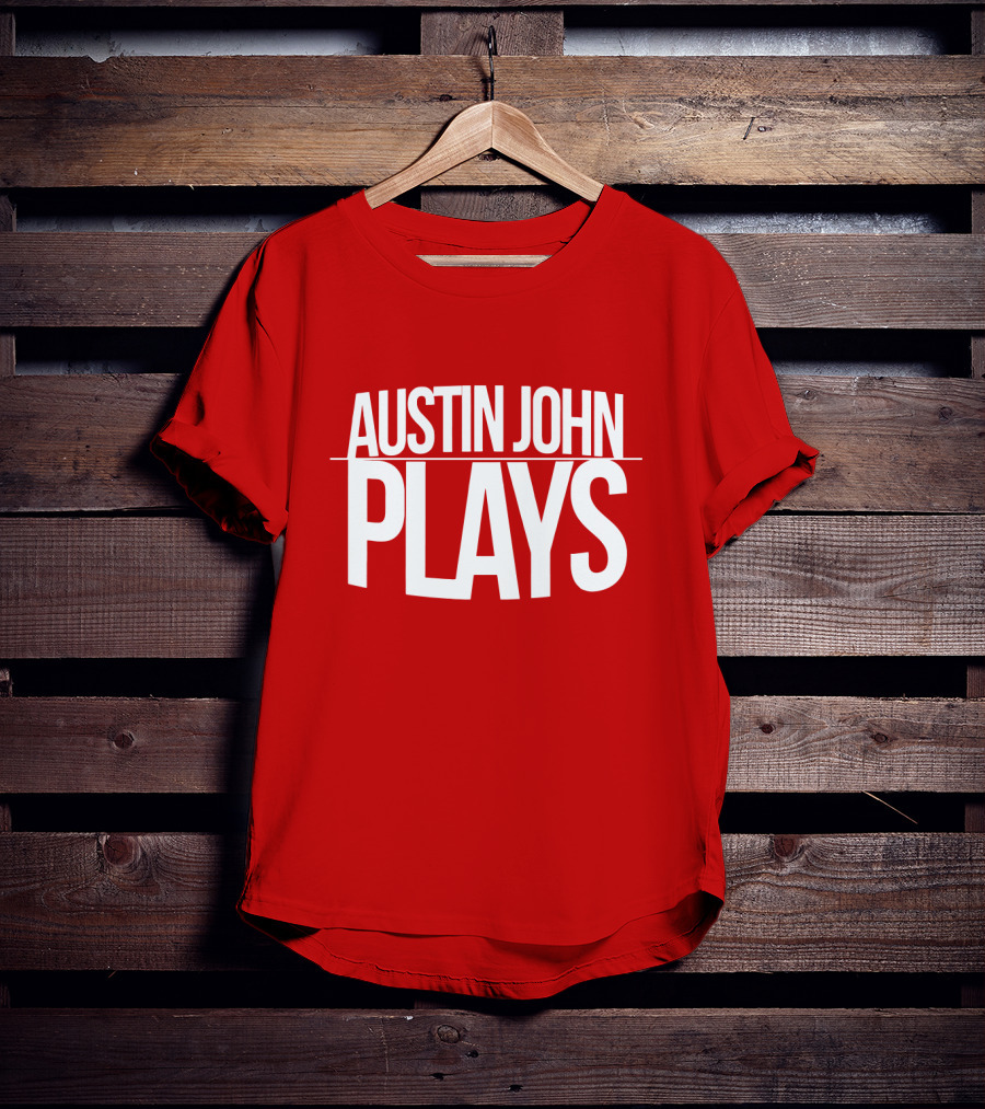 AUSTIN JOHN PLAYS Red Print T-Shirt