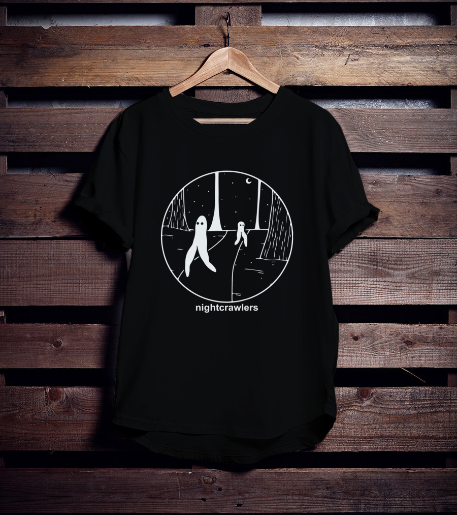 Fresno Nightcrawlers Night Trail Forest Scene T-Shirt