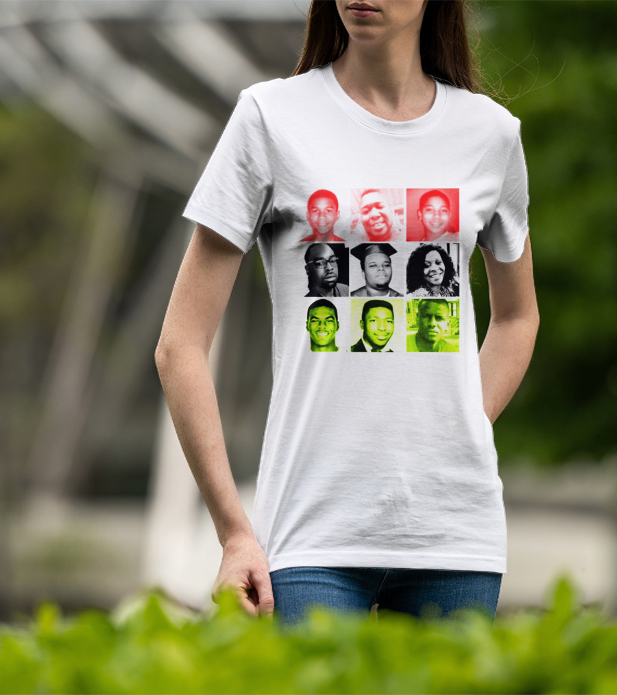 Black Victims Of Police Brutality Remembered In Powerful Collage T-Shirt