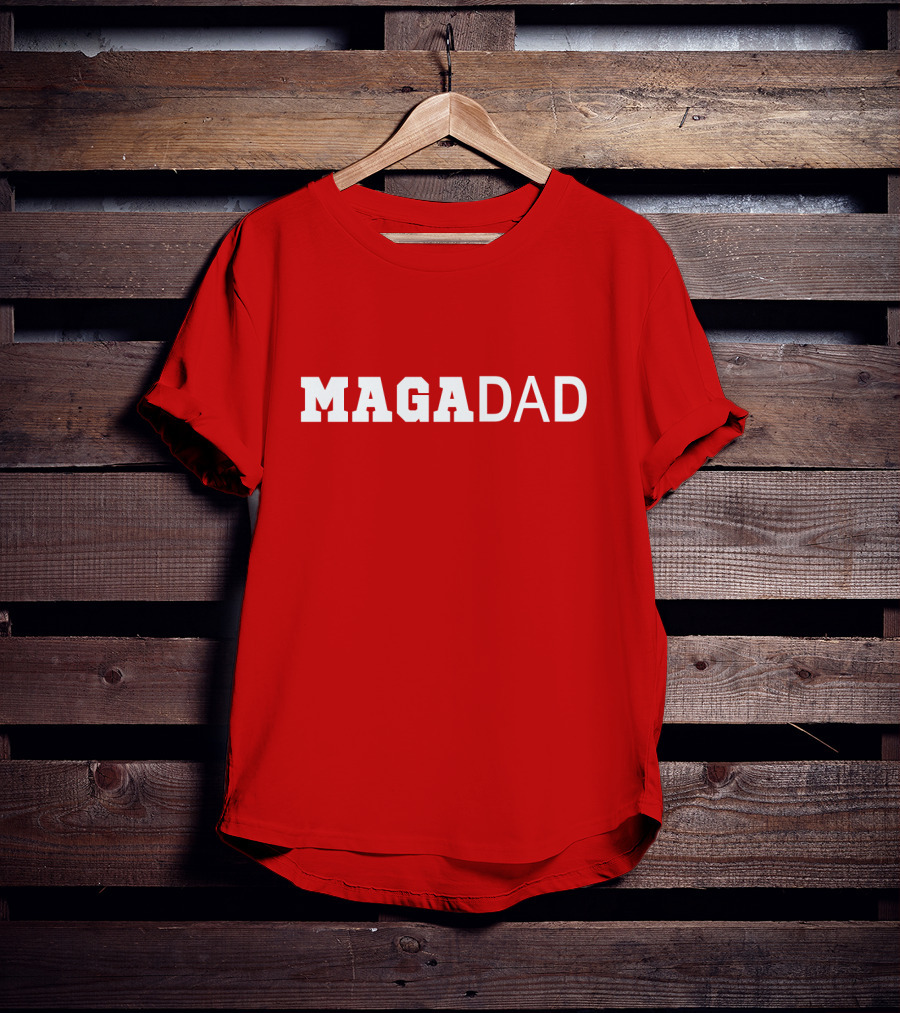 MAGA Dad Bold Red T-Shirt