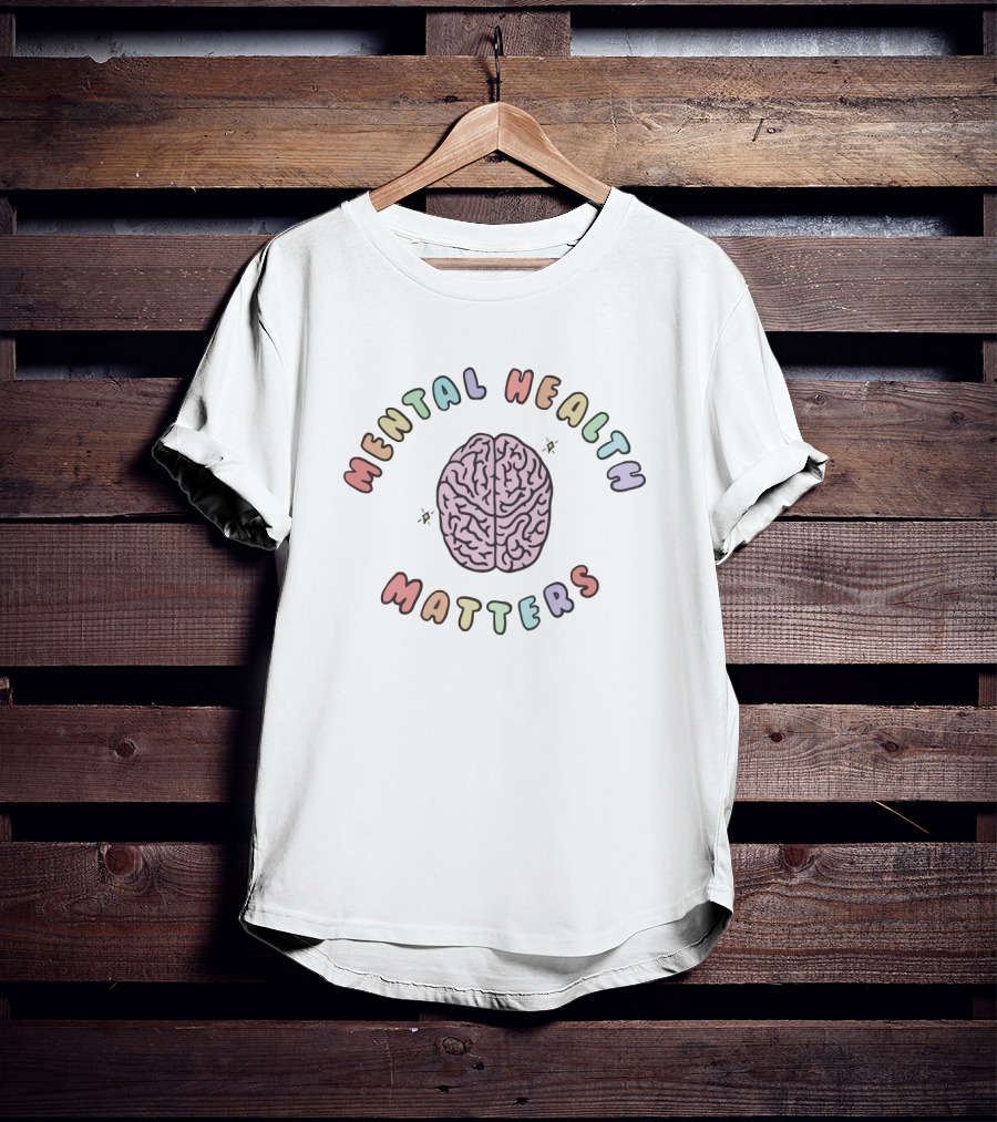 Mental Health Matters Pastel Brain T-Shirt