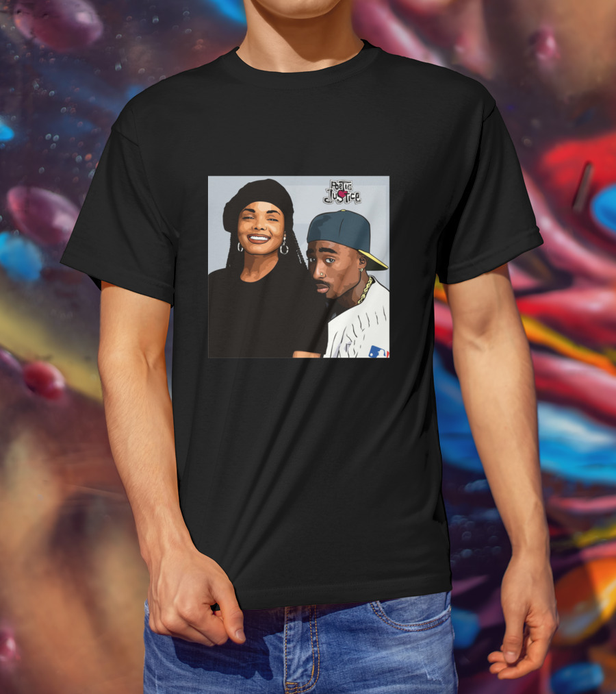 Poetic Justice Janet Jackson Tupac Shakur Baseball Cap MLB T-Shirt