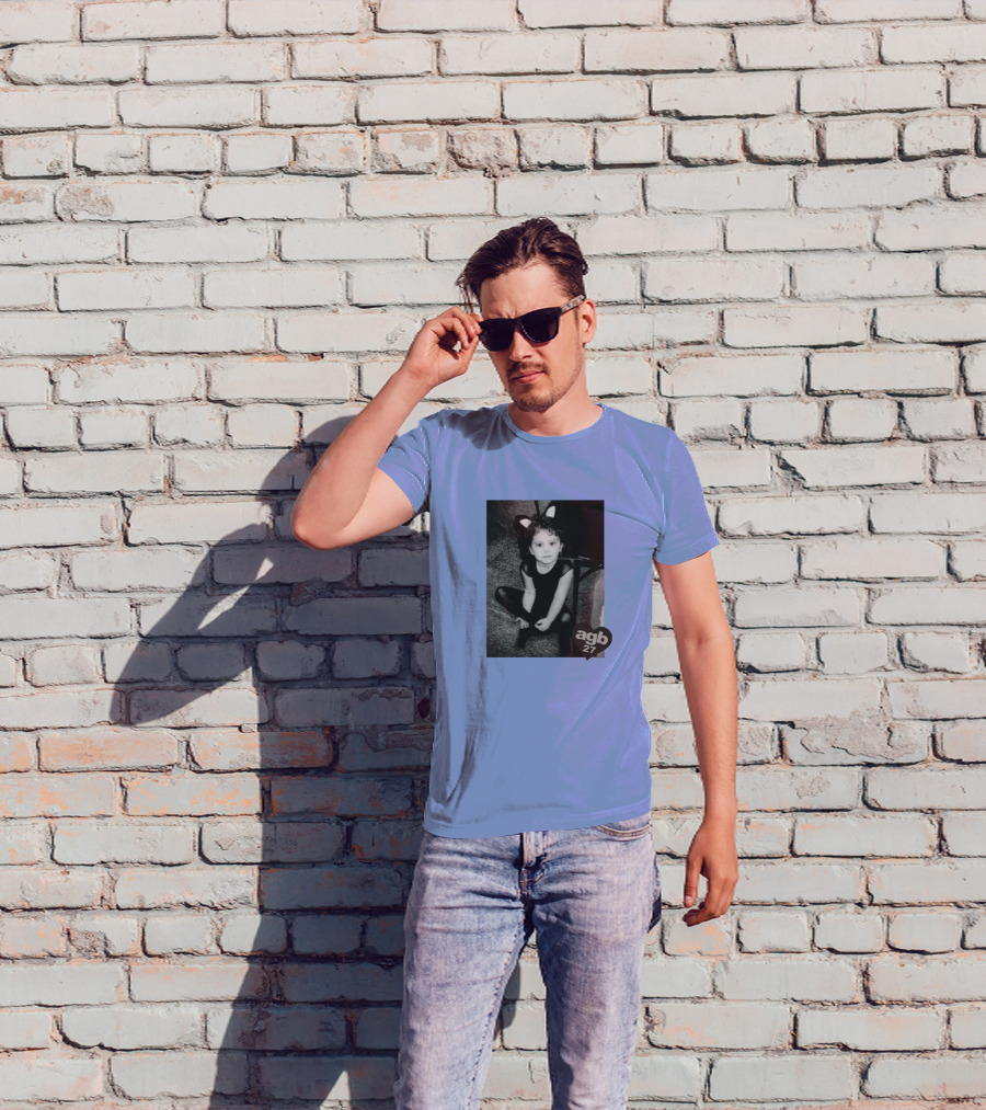 Agb 27 Vintage Style Cat Costume Photograph T-Shirt