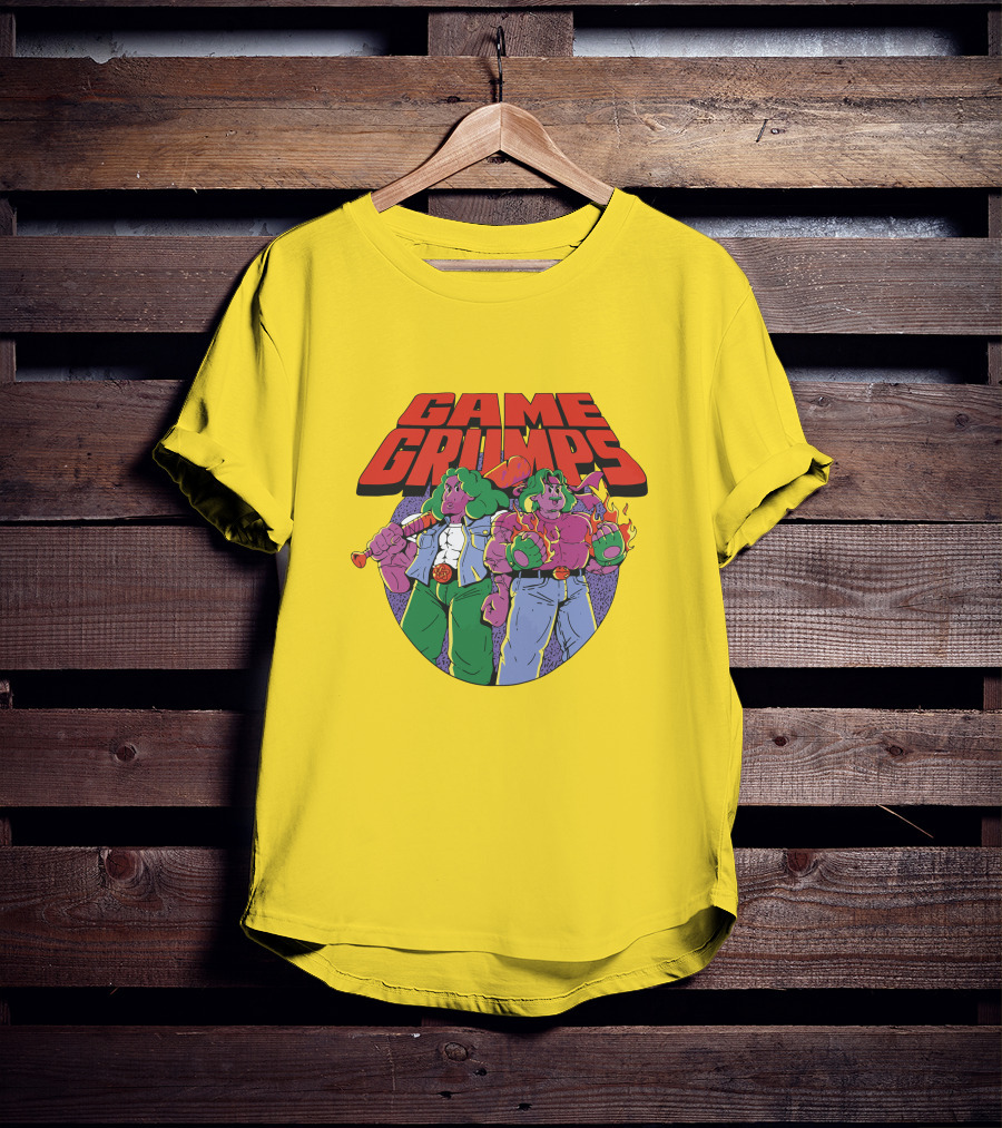 Game Grumps Retro Beat 'Em Up Characters Fiery Brawlers T-Shirt