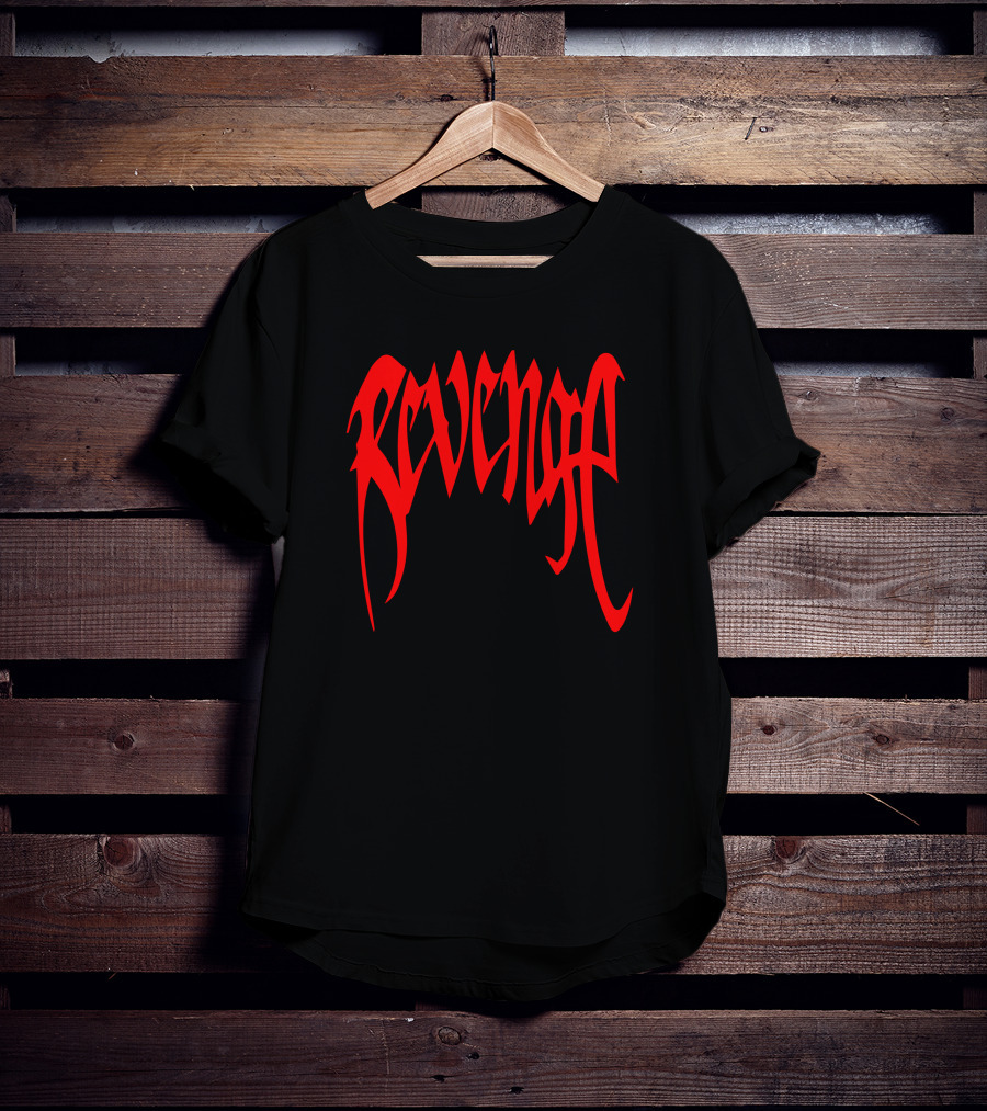 Revenge Merch Red Gothic T-Shirt