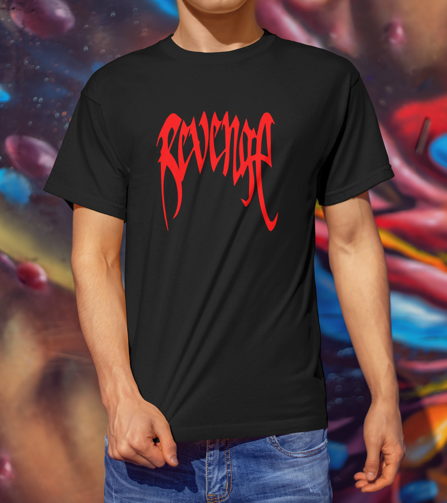 Revenge Merch Red Gothic T-Shirt