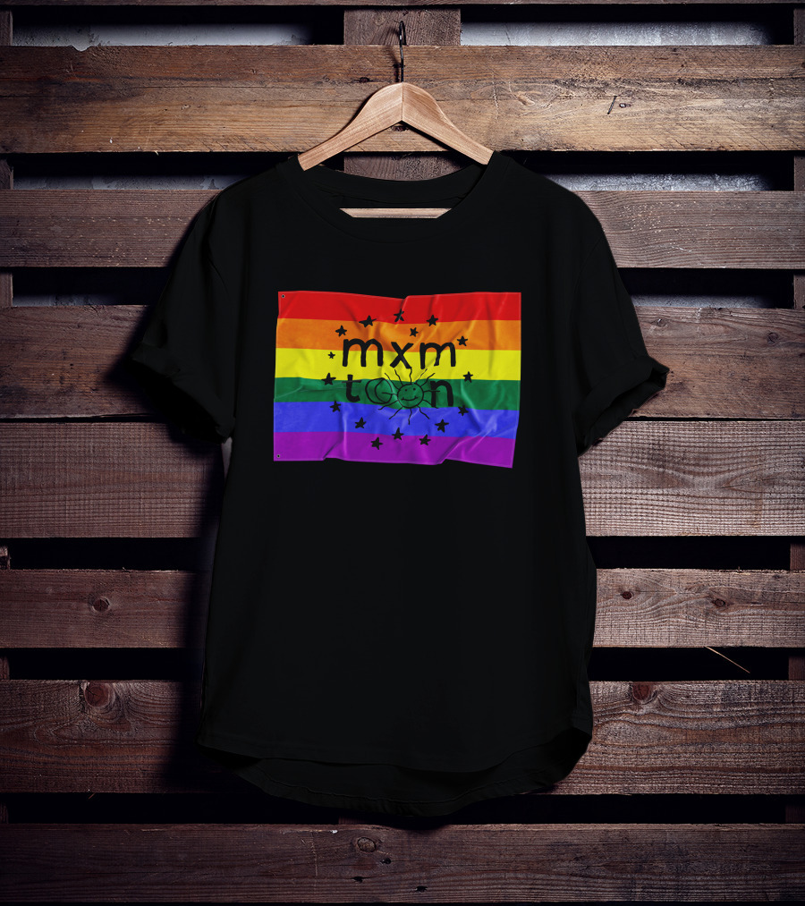 Mxmtoon Merch Rainbow Flag With Sun And Stars T-Shirt