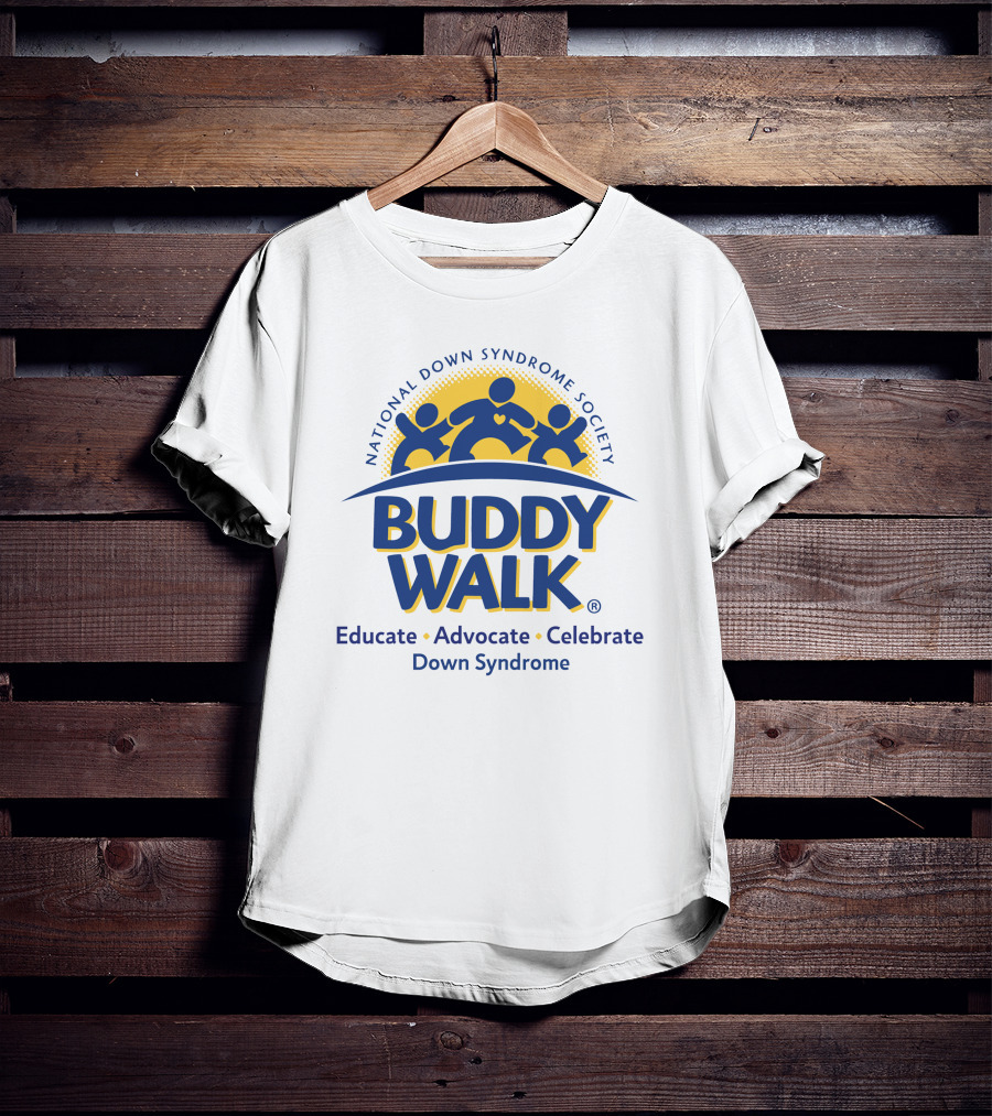 National Down Syndrome Society Buddy Walk Educate Advocate Celebrate Down Syndrome T-Shirt