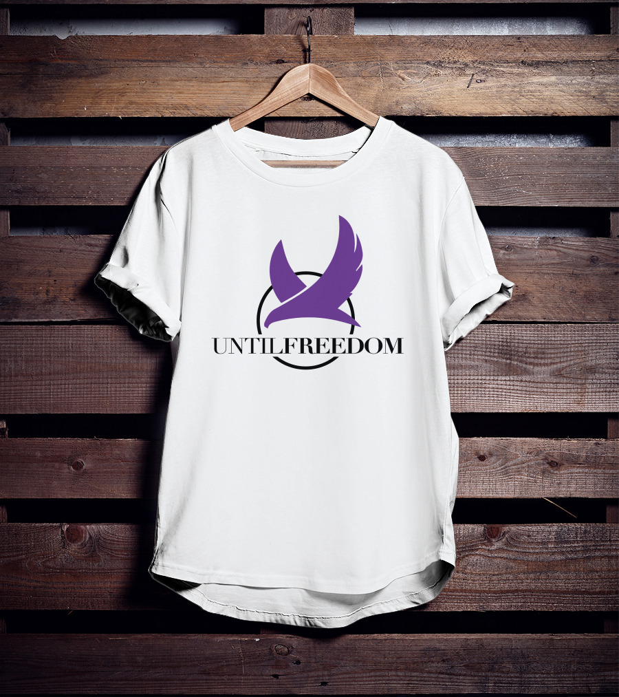UNTILFREEDOM Purple Bird In Circle T-Shirt