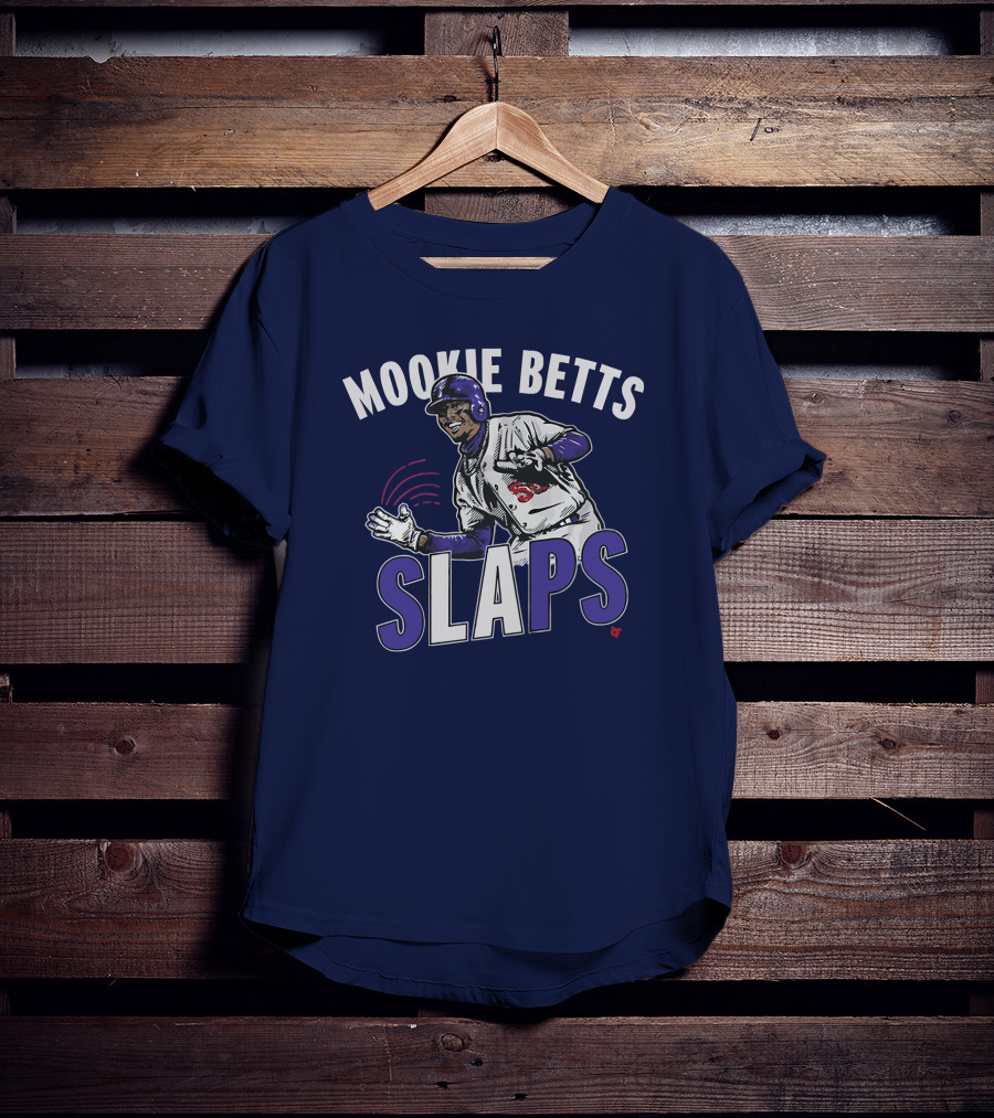 Mookie Betts Slaps Baseball Action T-Shirt