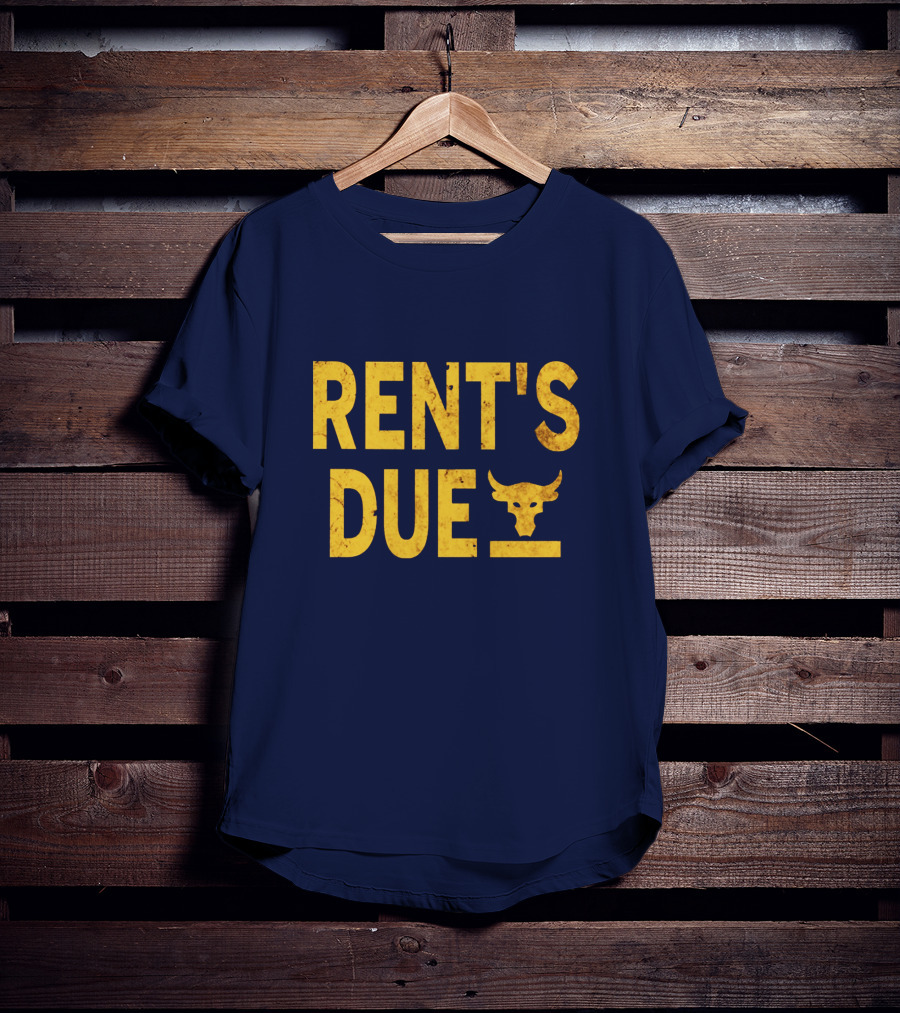 RENT'S DUE Bull Skull T-Shirt