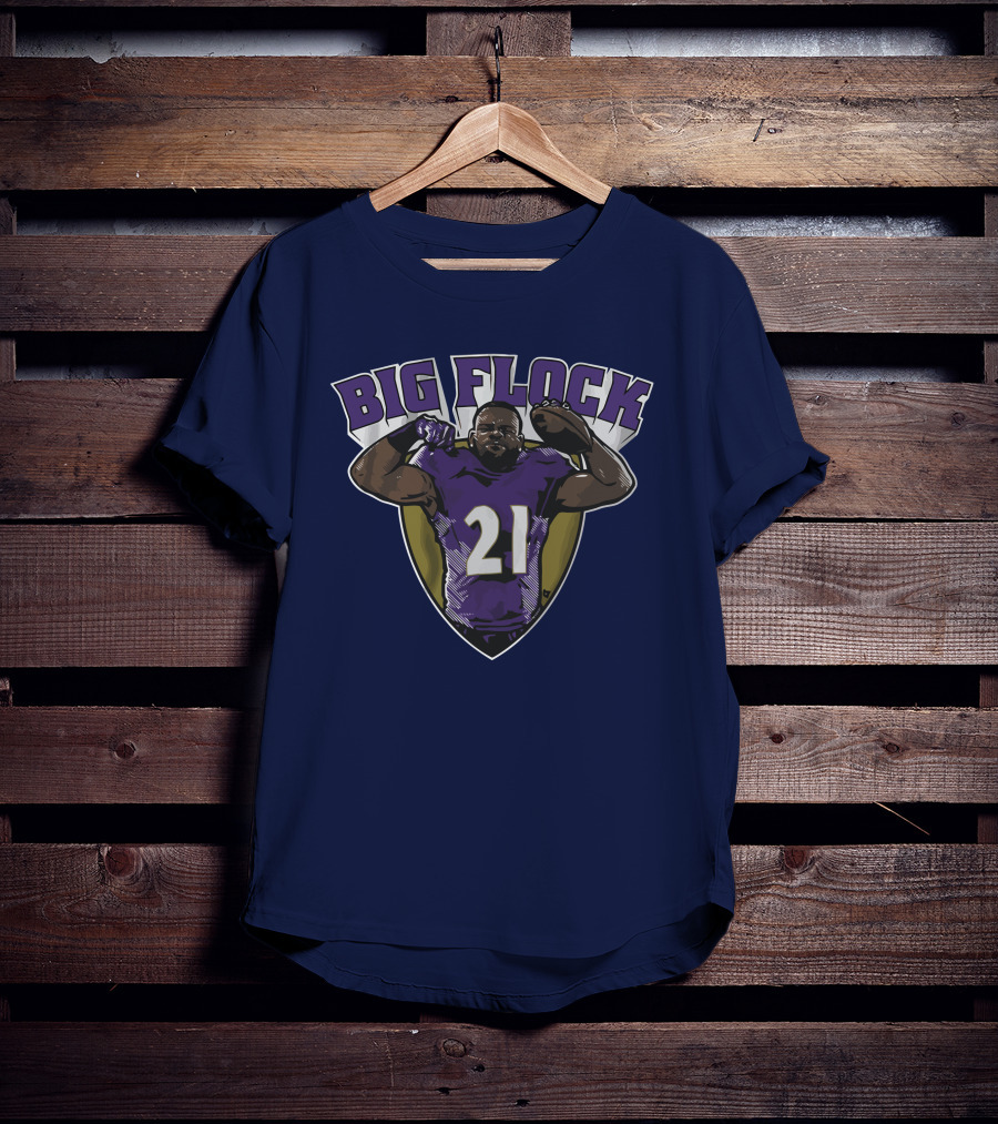Mark Ingram Big Flock Number 21 Football T-Shirt